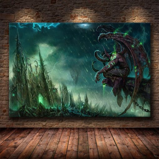 The World of Warcraft Game Wall Art Printed on Canvas - Image 16