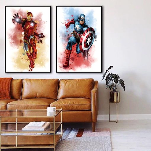 Marvel Avengers Artworks Printed on Canvas - Image 29