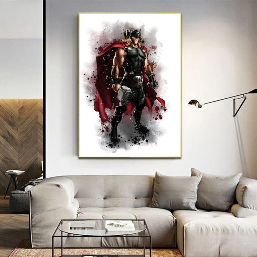 Marvel Avengers Artworks Printed on Canvas - Image 25