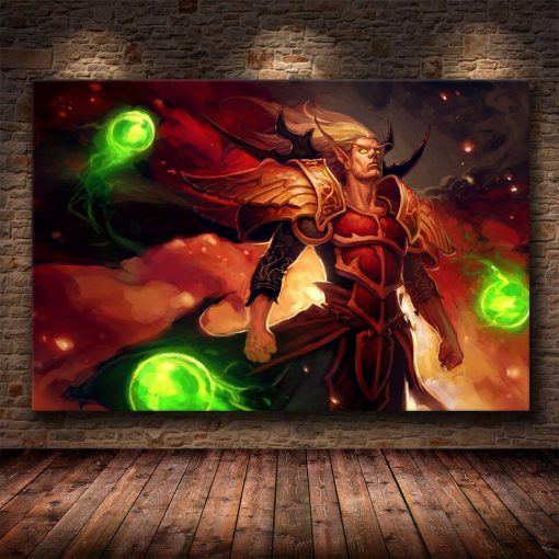 The World of Warcraft Game Wall Art Printed on Canvas - Image 24