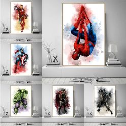 Marvel Avengers Artworks Printed on Canvas