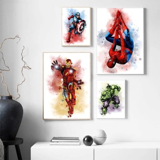 Marvel Avengers Artworks Printed on Canvas - Image 22