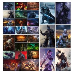 The World of Warcraft Game Wall Art WoW Printed on Canvas