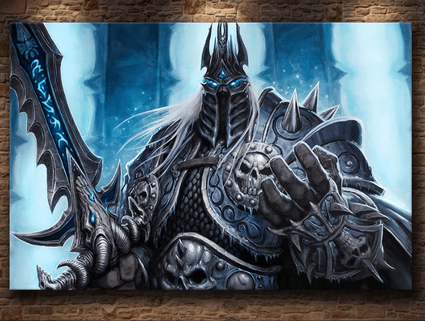 The World of Warcraft Game Wall Art WoW Printed on Canvas