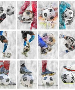 Cool Football Image Artwork Printed on Canvas