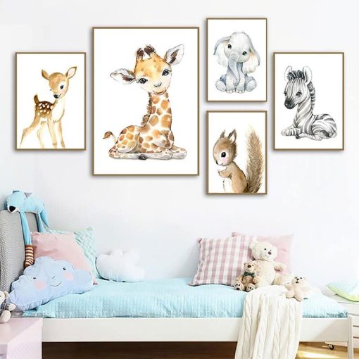 Animal Paintings For Kids Printed on Canvas - Image 12