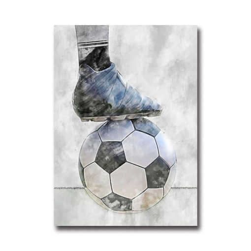 Cool Football Image Artwork Printed on Canvas - Image 3