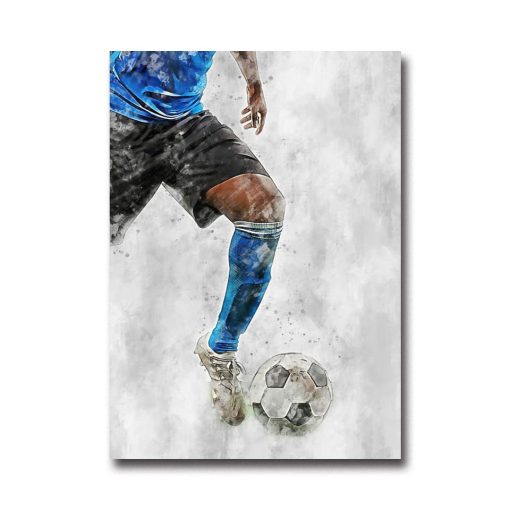 Cool Football Image Artwork Printed on Canvas - Image 10