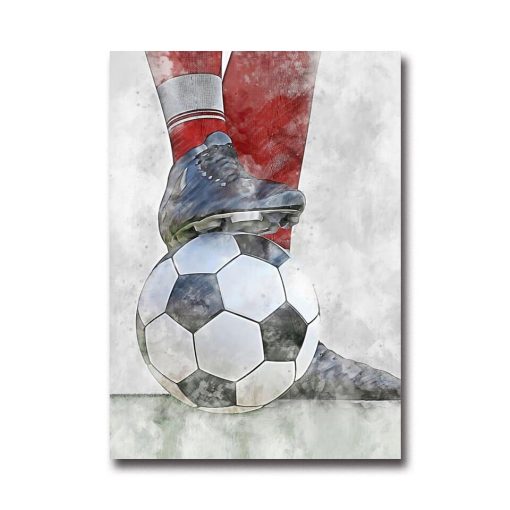 Cool Football Image Artwork Printed on Canvas - Image 8