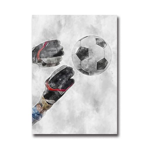 Cool Football Image Artwork Printed on Canvas - Image 11