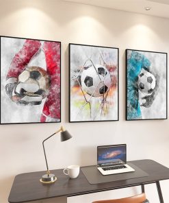 Cool Football Image Artwork Printed on Canvas