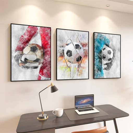 Cool Football Image Artwork Printed on Canvas