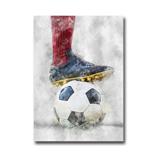 Cool Football Image Artwork Printed on Canvas - Image 5