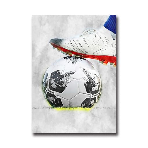 Cool Football Image Artwork Printed on Canvas - Image 4