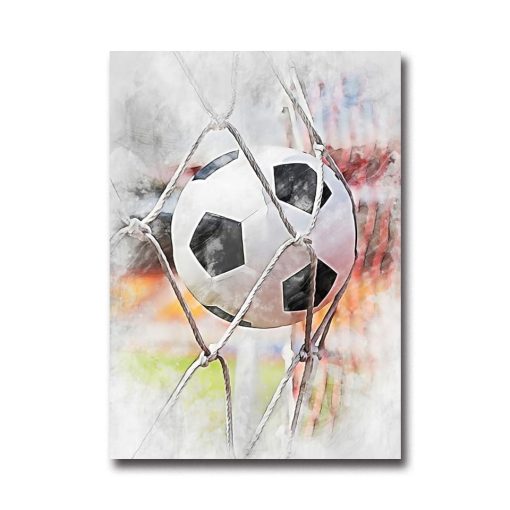 Cool Football Image Artwork Printed on Canvas - Image 6