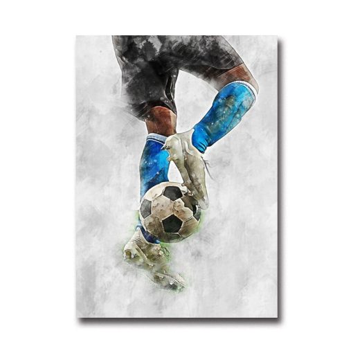 Cool Football Image Artwork Printed on Canvas - Image 9