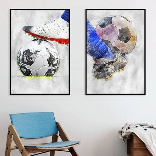 Cool Football Image Artwork Printed on Canvas - Image 17