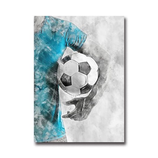 Cool Football Image Artwork Printed on Canvas - Image 14