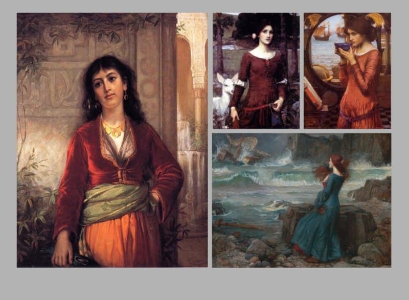 Ladies by John William Waterhouse Printed on Canvas