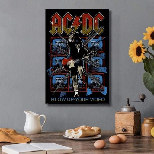 Pictures of the Australian Rock Band AC-DC Printed on Canvas - Image 15