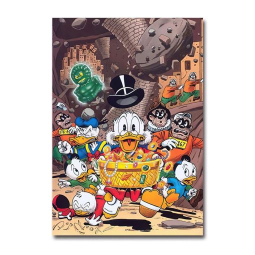 Graffiti Artwork With Disney Characters Printed on Canvas - Image 19