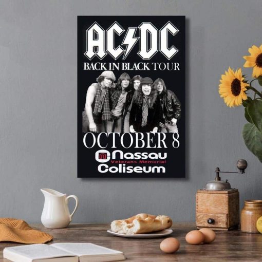 Pictures of the Australian Rock Band AC-DC Printed on Canvas - Image 4