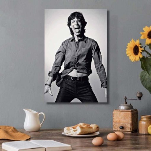 Picture and Paintings of Mick Jagger Printed on Canvas - Image 2