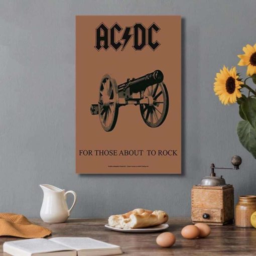 Pictures of the Australian Rock Band AC-DC Printed on Canvas - Image 9