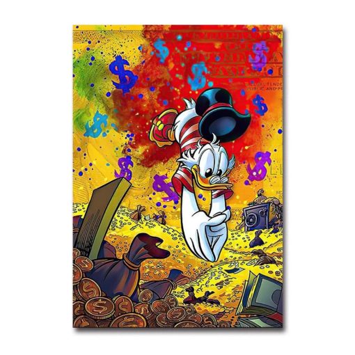 Graffiti Artwork With Disney Characters Printed on Canvas - Image 7