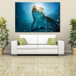 Seascape Artwork With Dolphin