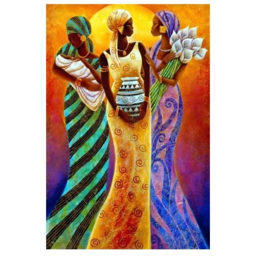 African Women Artwork Printed on Canvas - Image 5