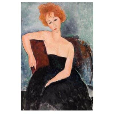 4 Amedeo Modigliani 1918 Red Headed Girl in Evening Dress