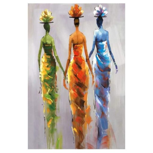 African Women Artwork Printed on Canvas - Image 4