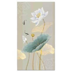 Abstract Lotus Flower Painting