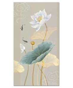 Abstract Lotus Flower Painting