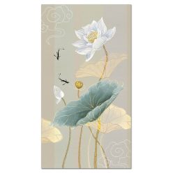 Abstract Lotus Flower Painting