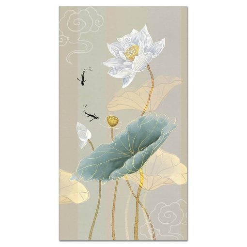 Abstract Lotus Flower Painting