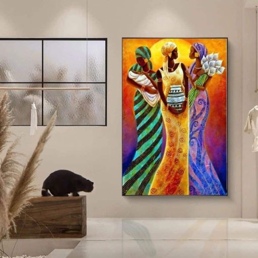 African Women Artwork Printed on Canvas - Image 10