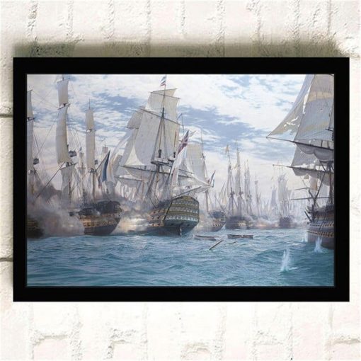 Sailing Ships Sail In The Waves Artworks Printed on Canvas - Image 2