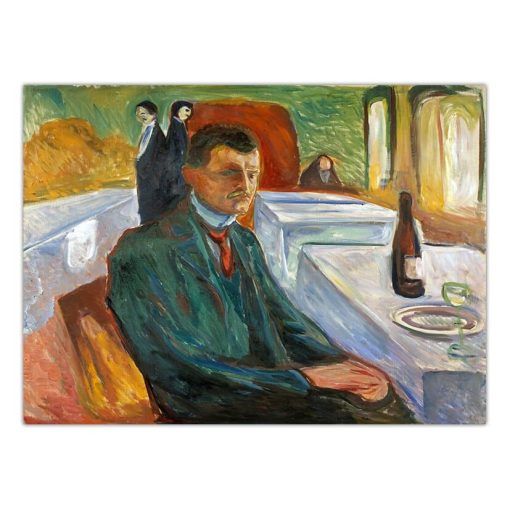 Great Paintings by Edvard Munch Printed on Canvas - Image 9