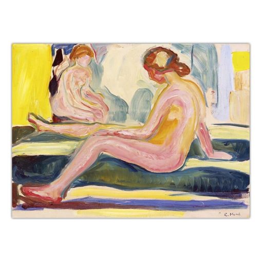 Great Paintings by Edvard Munch Printed on Canvas - Image 5