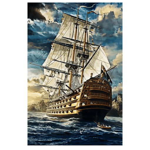 Sailing and Pirate Ships Artworks Printed on Canvas