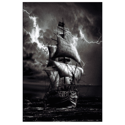 Sailing and Pirate Ships Artworks Printed on Canvas