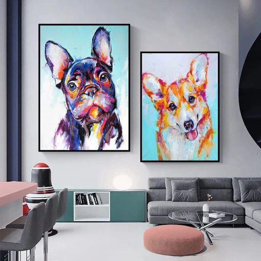 Fun Paintings of Dogs Printed on Canvas - Image 8