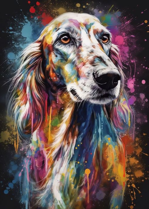 Paintings of Beautiful Dogs Printed on Canvas - Image 13