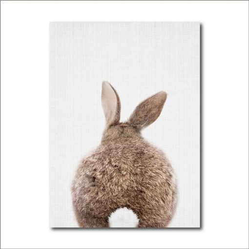 Cute Bunny Girls Wall Art Printed on Canvas - Image 11