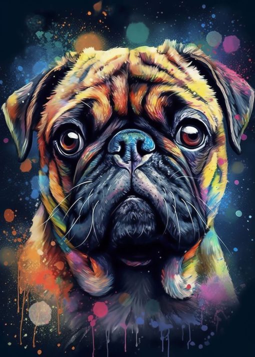 Paintings of Beautiful Dogs Printed on Canvas - Image 18