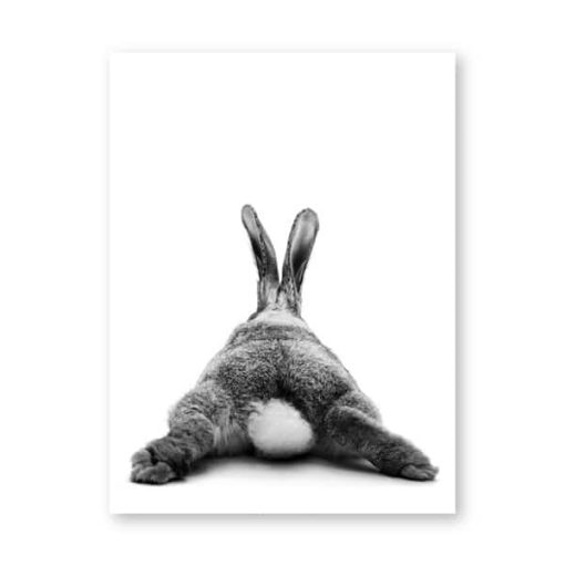 Cute Bunny Girls Wall Art Printed on Canvas - Image 9