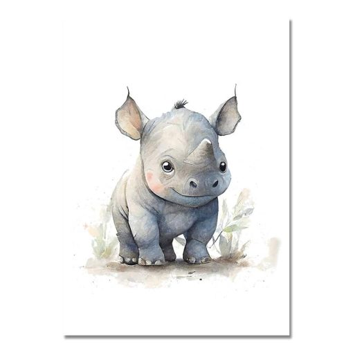 Cute Baby Animals Artworks Printed on Canvas - Image 3