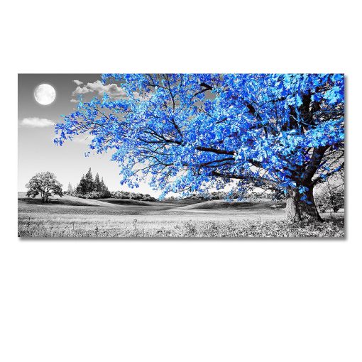 Abstract Tree Landscape Artwork Printed on Canvas - Image 5